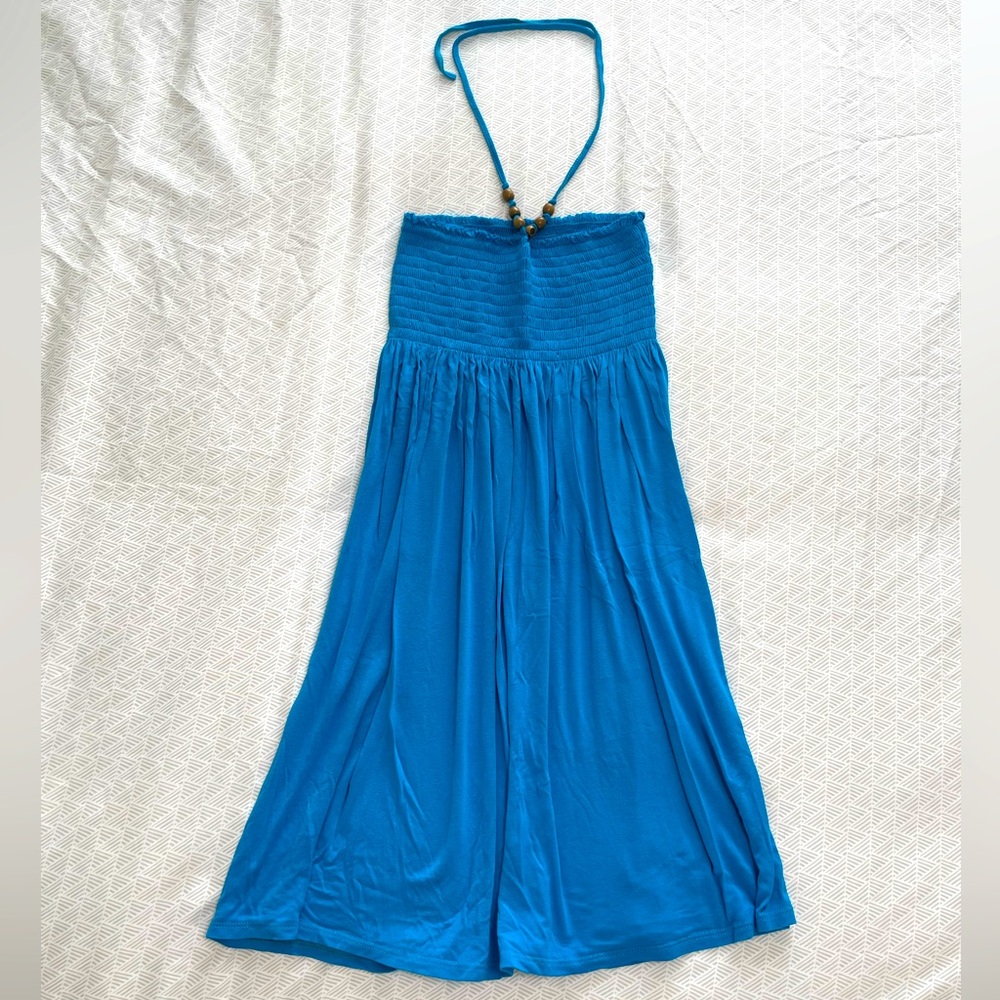 blue beach coverup
